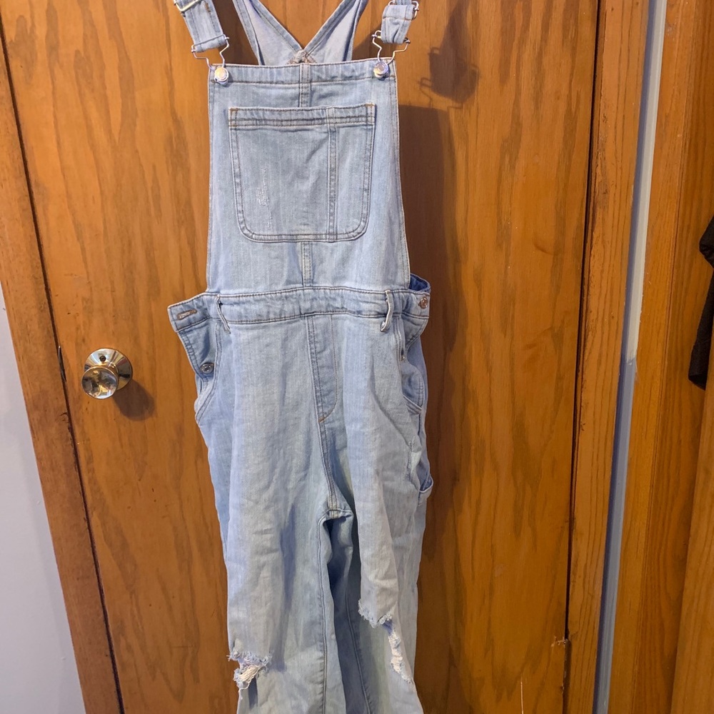 Denim overalls